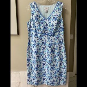 Ann Taylor Loft Floral Shift Dress Sz 10